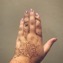 handart henna flower design madebymyself