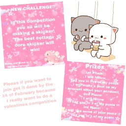 freetoedit endofcompettion closing cool idontknow cute kawaii pink aesthetic prizes competition sticker cottagecore