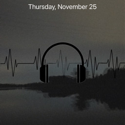 heartbeat headphones wallpaper apple applelockscreen lake freetoedit srcsilentmode silentmode