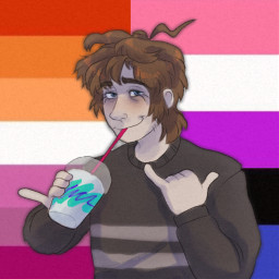 freetoedit blueycapsules pfp genderfluid lesbian