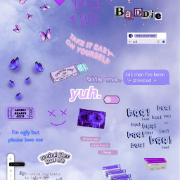 freetoedit aesthetic purple lonely baddie angel babygirl purpleaesthetic butterfly