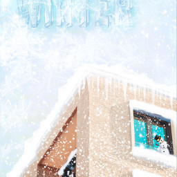freetoedit remix winteriscoming blueligjts_glowing cold winter snow snowflakes frozen