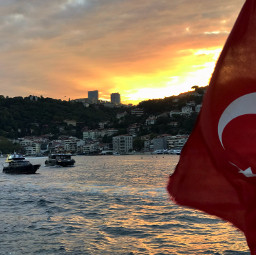 freetoedit sunset flag istanbul turkey pcsunriseandsunsetcolorshow sunriseandsunsetcolorshow