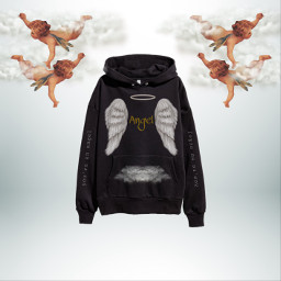 freetoedit angel clouds wings hoodie hoodiechallenge angelwings angelcrown ircdesignthehoodie designthehoodie