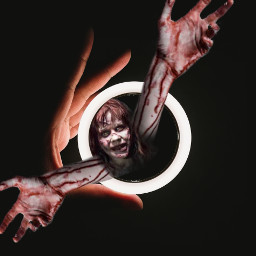 creepy horror horrormovie world blood hands gore irccirclelight circlelight freetoedit