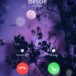 bestie iscalling accept decline remindme message red green purple blue challengeaccepted tree nature moon white night birds effect filtereffect cool freetoedit srcwhoiscalling whoiscalling