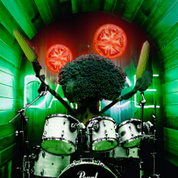 vegetables disco drum drummer fantasy surreal freetoedit ecobjectportraits objectportraits