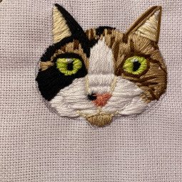 freetoedit embroidery cat notfreetoedit donotremix nostealystealy