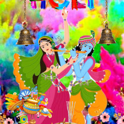 freetoedit freetoeditremix ramaajay ramaajaystyle happyholi radhakrishnaholi colorfestival