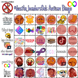 freetoedit bingo autism neurodivergent