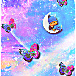 babymoon butterflies universe mytakeonsomethingbeautiful freetoedit