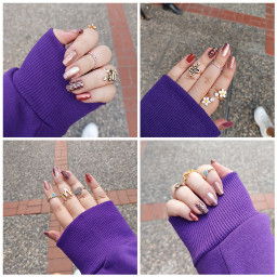 purple nails nailart longnails beatifullnails newnailset