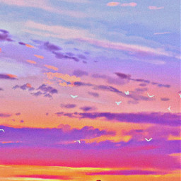 freetoedit madewithpicsart remixit anime animestyle girl dog pets furbabies sunset bench nature sky clouds mountains