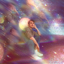 rainbow colourdul colour colorful color art aesthetic edit replay glitch kelidoscope multiply magic picsarteffects galaxy stars planets circle swirl 90s retro vintage style pose person freetoedit