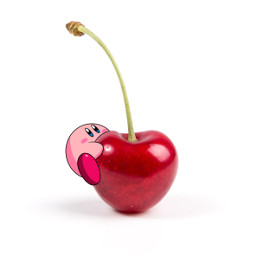 cherry eating cartoon bigbitties simple freetoedit picsart ecsingleobjects singleobjects