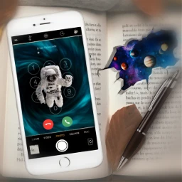 book leaves pen cellphone astronaut hole surreal sciencefiction fantasy edit picsart freetoedit srcenterpasscode enterpasscode