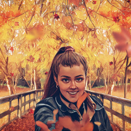autumn autumnvibes fallleaves fallcolours trees nature woods park seasons orangeaesthetic myedit madewithpicsart heypicsart makeawesome portrait picsarteffects mirroreffect cartooneffect dodgereffect unsplash freetoedit