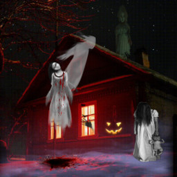 dark horror gloomy black shadowy halloween happyhalloween trickortreat pumpkins freetoedit fchalloween2022 halloween2022