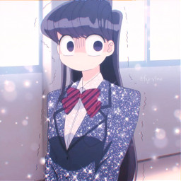 komisan komisancantcommunicate anime animegirl waifu glitter glittericons icons fujis4ma