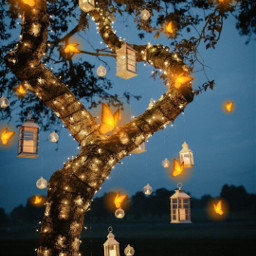 nature trees path outdoors butterfly wings fairy lights fairylights aesthetic freetoedit srcluminescentbutterflies luminescentbutterflies