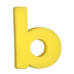 freetoedit b letter yellow fridgemagnet fridgemagnetletters lowercase lowercaseb
