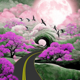 fondorosa lunarosa arbolrosa lunallena caminos camino rutas88 ruta88 freetoedit eccolorpink colorpink