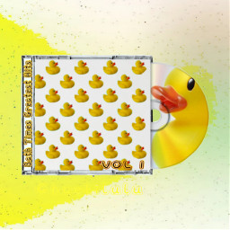 colormehappy challengesticker cdcover designthecd cd cdcoverchallenge rubberducky rubberduck bathtime duck ducky yellowducky backgrounds backgroundstickers freetoedit ircdesignthecd