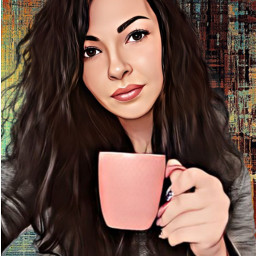 myportait coffeelover painting picture freetoedit