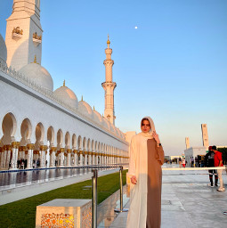freetoedit beauty sunset girl mosque architecture building travel muslim hijab islam