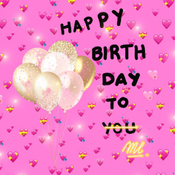 birthday happybirthdaytome 15years pink lol idk freetoedit