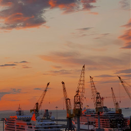 sunset freetoedit shipbuilding