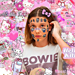 freetoedit milliebobbybrown remixed hellokitty mills edit viral editor picsart welovemilliebobbybrown pink