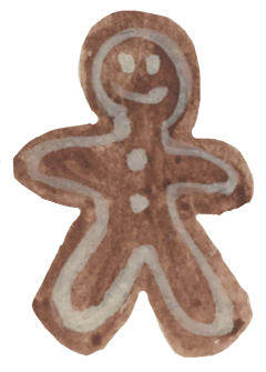 freetoedit gingerbread ginger christmascookie cookie christmas watercolor aquarelle