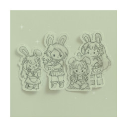 verdantii chibi drawing cute _softii xx_shad0w x_natalixia friends easter late bunnies rabbits egg sneaky matching flowers cutouts