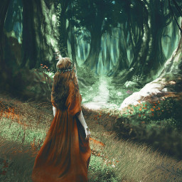 freetoedit replay forest green fantasy woman lady lost bookedit myedit be_creative