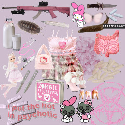 freetoedit pink nurse hospital creepy cute creepycute babygirl daddysgirl hellokitty sanrio anime satanism pills aesthetic softcreepy lanadelrey bugs