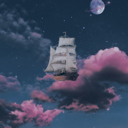 ship galaxy universe cloud heaven wing angelwings sea stars planet surreal sky sunrise galaxybackground galaxia moonlight moonaesthetic glitteraesthetic planets astronaut earth space astronaught moon freetoedit