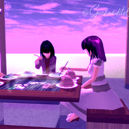 sakuraschoolsimulator purple purpleaesthetic