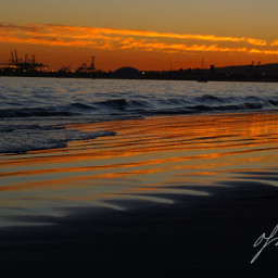 ocean sand colors sunset breathe