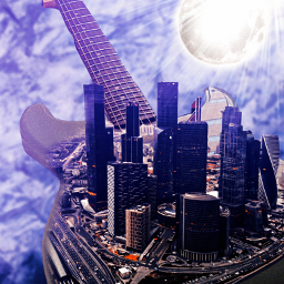 city guitar building edited digitalart manipulation fantasy surreal picsart picsartbr2 picsartedit freetoedit