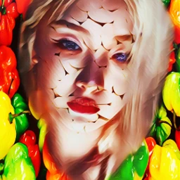 beauty makeawesome picoftheday picsarteffects picsartedit doubleexposure imagination surrealism magic magiceffect fantasy face colorful vegetables @anoopseth freetoedit ecdeliciouscolors deliciouscolors