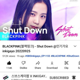 shutdown inkigayo jisoo blackpink freetoedit
