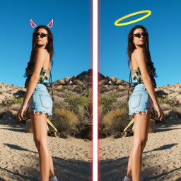 edit beach beachvibes girl hot devil angel sand shorts 2022 picsart not2021 aesthetic aestheticedit freetoedit