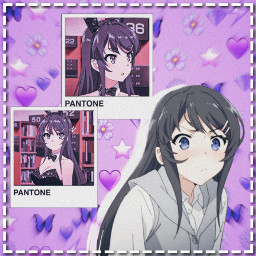 freetoedit foryoupage fanedit anime bunnygirlsenpai purpleaesthetic default