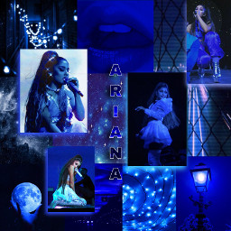 arianagrande ari pop blueaesthetic blue queen