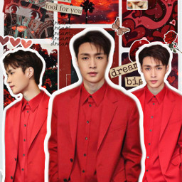 freetoedit lay zhangyixing exo kpop cpop chinese handsome cool