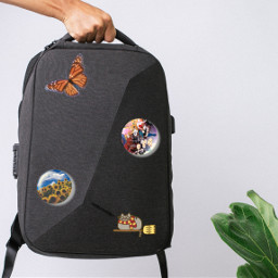 desafio challenge backpack mochila given sunflower butterfly freetoedit ircschoolbackpack schoolbackpack