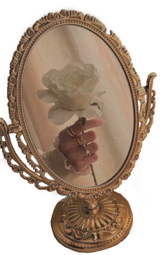 freetoedit aesthetic aestheticsticker aestheticmirror aestheticrose frenchaesthetic rose handholdingrose goldmirror