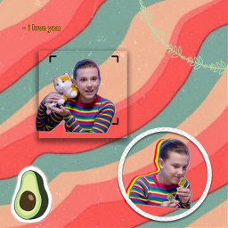 freetoedit milliebobbybrown strangerthings colors iloveyou eleven el everything