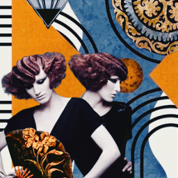 freetoedit motifsandpatterns hairfashion originalwomancollage abstractportraitcollage